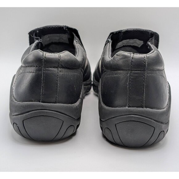 Merrell Womens Size 9 Jungle Moc Black Leather Midnight Ortholite Shoes Slip On - Picture 5 of 8